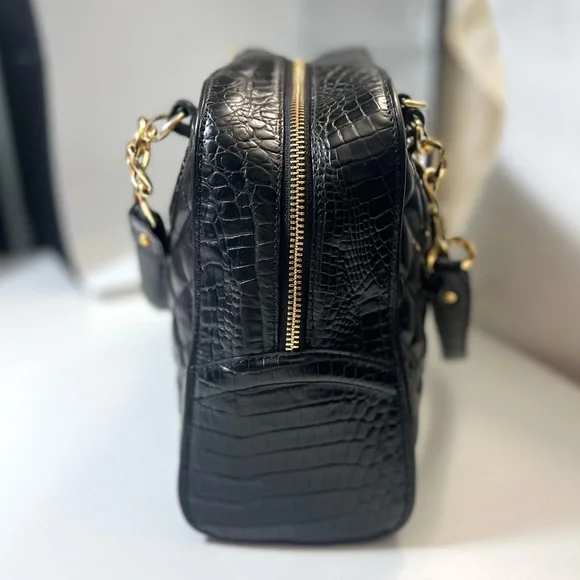 25th Anniversary Edition Black Brahmin Quilted Leather Handbag - Picture 7 of 12